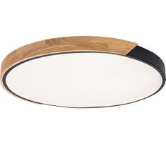 Rabalux 71418 - LED lubų šviestuvas MAPLE2 42W/230V 3000/4000/6500K juoda/ąžuolas skersmuo 41 cm