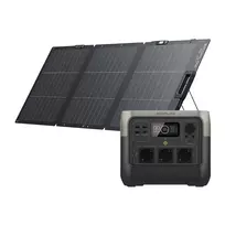 Rinkinys: EcoFlow River 2 Pro elektros stotis + 160W saulės modulis. | R2P-160W-SB | 078624