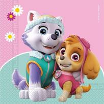 Popierinės servetėlės Procos Paw Patrol Skye, 33 cm x 33 cm, įvairių spalvų, 20 vnt.