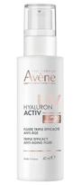 Priemonė įdegio priežiūrai veidui Avene Hyaluron Activ Triple Anti-Aging SPF50, 40 ml