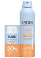 Purškiklis įdegio priežiūrai kūnui/veidui Isdin Fotoprotector SPF50, 300 ml