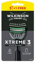 Skustuvas, vienkartinis Wilkinson Sword Xtreme 3 Black Edition Comfort, 4 vnt