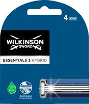 Keičiamos skustuvo galvutės, rinkinys Wilkinson Sword Essentials 3 Hybrid, 4 vnt