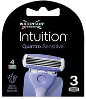 Keičiamos skustuvo galvutės Wilkinson Sword Intuition Quattro Sensitive, 3 vnt