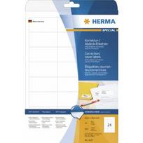 Herma Etykiety samoprzylepne kryjące 4227, A4, 64,4 x 33,8 mm., papier biały nieprzezroczysty mat, 600 szt. | 4227 | 4008705042277