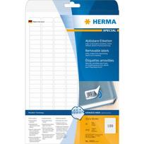 Herma Etykiety odklejalne Movables A4, białe, papier matowy, 4725 szt., zaokrąglone narożniki. (10001) | 10001 | 4008705100014