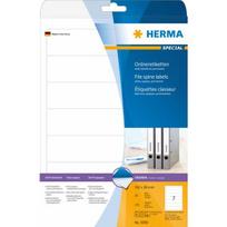 Herma Etykiety Special na segregatory, A4, białe, papier matowy nieprzejrzysty, 175 szt., zaokrąglone narożniki. (5090) | 5090 | 4008705050906