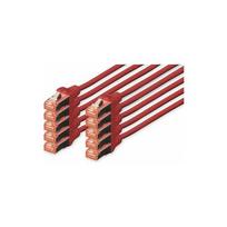 Digitus Patchcord CAT6, S-FTP, 0.25m, 10 sztuk (DK-1644-0025-R-10) | DK-1644-0025-R-10 | 4016032441359