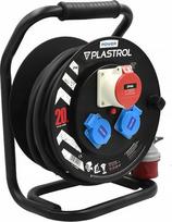 Plastrol ritininis CEE pratęsimo laidas 1x16A/5P + 2 lizdai su įžeminimu 20m /H07RN-F 5x1,5/ IP44 | W-04020 | 5902273412533