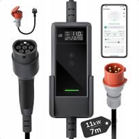 Nešiojama įkrovimo stotelė wallbox EV 11kW Tipas 2 EV automobiliams 7m su programėle | 6975828003592 | 6975828003592