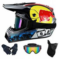 Enduro Shell ABS BMX uždaras šalmas 53-54cm+ 1 akinių pora