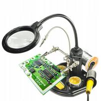 Trečioji ranka Rosfix TE-802 – LED apšvietimas, Didinimas 2,5x ir 4x, Metalinis pagrindas