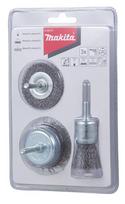 Vielinių šepečių komplektas Makita D-66070, 3 vnt.