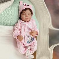 48CM Bebe Reborn lėlės Dažyta naujagimio lėlė su įsodintais plaukais ir minkštu prisilietimu Lėlės žaislai vaiko dovanai 48cm
