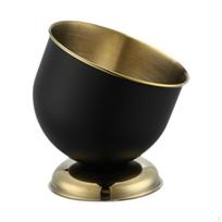 Chiller Bucket for Home Bar, Ice Container Celebrations And Gatherings Height 17cm_Black Gold