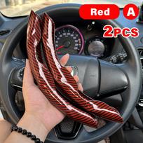 2 vnt. Universalus 38 cm automobilio vairo stiprintuvas Odinis apdangalas Neslystantis Automobilio Interjero Vairo apsauga Dekoravimo rinkinys Priedai