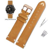 18mm 20mm 22mm Replica Leather Watch Strap Omega Hippocampus 300/150/600 Speedmaster Male Suitable for Seiko Hamilton Watch Band 18mm