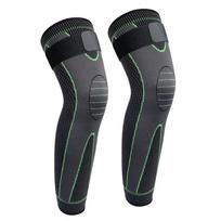 1 Pair Full Leg Sleeves Compression Leg Sleeve Wormwood Long Knee Support Brace For Man Women Basketball Arthritis Cycling Sport S