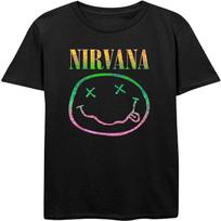 Nirvana 'Sorbet Ray Smile' (Black) T-Shirt (medium) S juoda