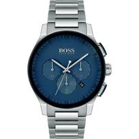BOSS Peak Metalinis Sidabrinis Vyriškas Kvarcinis Laikrodis 1513763