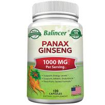 Extract from stems and leaves of American ginseng helps improve energy exercise endurance and physical vitality 120 pills