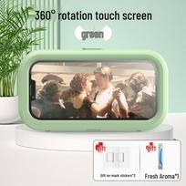 Waterproof Fog-Proof Wall-Mount Phone Holder, Rotatable Bathroom & Kitchen Box for Streaming. SL-01