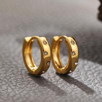 New Fashion CZ Zircon Mini Tiny Hoop Earrings for Women Gold Plated Circle Huggie Hoops Ear Buckle Cartilage Piercing Zircon