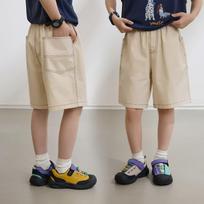 Boys' Casual Workwear Pocket Shorts 130 abrikosas