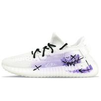 Adidas Originals Yeezy Boost 350 V2 Abrasion Resistant Abrasion Resistant Low top Casual Shoes Unisex White HQ6316(Team373-) 36