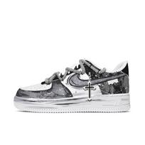 Nike Air Force 1 Karvės odos Atsparios trinčiai Žemi Krepšinio bateliai Vyriški Pilki CW2288-111(Team613-) 40