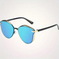 Ladies' Retro Round Glasses, Adopting European and American Fashion Style, with Shading Function, Providing A Sense of Luxury