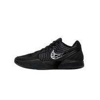 Nike Ja Morant 2 Liquid Metal 2.0 Cushioning, Wear Resistant Low top Basketball Shoes Unisex Black Silver FD7327-003(Team1274-2.0) 44.5