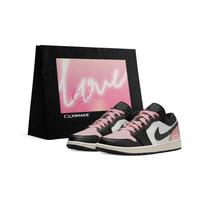 Jordan Air Jordan 1 Low top Vintage Basketball Shoes Unisex 553560-081(Team577-S-BOX) 35.5