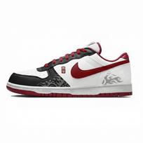 Nike Big Lemon Joy Abrasion Resistant Breathable Low top Skateboard Shoes Men's Black White 355152-150(Team399-) 41