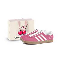 Adidas Originals Stadt Cherry Bomb, Plum Jam Abrasion Resistant Low top German Army Trainers Unisex Pink White JR6342(Team859-BOX) 36⅔