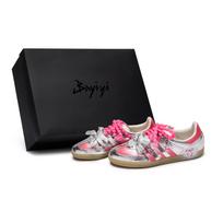 Adidas Originals SAMBA OG Riedlentės Batai Moteriški Žemi Balti/Rožiniai/Sidabriniai JR0035(Team80-S-BOX) 38 black
