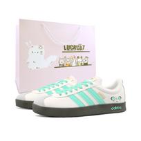Adidas VL COURT 2.0 Mori Style Elf, Special Shopping Bag Abrasion Resistant Low top German Army Trainers Unisex JI0497(Team1800-SBOX) 39⅓