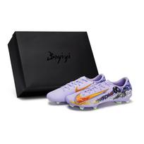 Nike Mercurial Vapor 16 Cushioning Soccer Shoes Unisex Black Orange Red Purple HF1604-500(Team80-SBOX) 45
