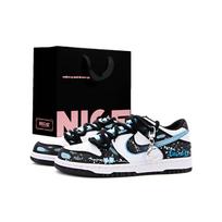 Nike Dunk Atsparūs trinčiai Kvėpuojantys Atsparūs trinčiai Kvėpuojantys Žemi krepšinio batai Unisex Juodi Mėlyni DD1391-100(Team1461-SBOX) 39 black