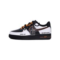Nike Air Force 1 Cushioning, Wear Resistant Low top Skateboard Shoes Unisex Black White CW2288-001(Team1375-) 40.5