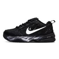 Nike Air Monarch 4 Slip Resistant Low top Chunky Sneakers Unisex Black 415445-001(Team580-) 40
