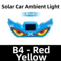 Suction Cup Solar Powered Demon Eye Car Light Wireless Smart LED Lights Car Interior Decor Light 4
