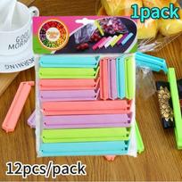 Colorful Sealing Clips Moisture-Proof Fresh-Keeping Snack Bag Sealer Clamp for Plastic Bags Reusable Kitchen Accessory