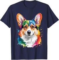 Cute Corgi Art for Men Women Welsh Corgi Dog Corgi Lover 100% Cotton T-shirt Mens Tees Top S įvairiaspalvis