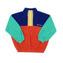 Bobo Choses Kids Sweatshirt Color Block Zip Up B126ac050 991 B126AC050 991 (4A)