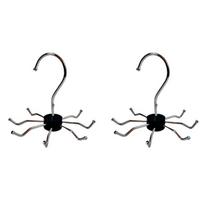 2Pcs Practical Carbon Steel 8 Claw Hooks Hanging 360° Rotatable Belt Hanger Space Saving Large Capacity Clothes Hangers T-Shirt juoda