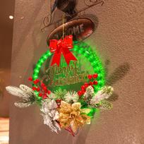 Glowing Christmas Wreath Timer Function Hanging Artificial Wreaths Battery/USB Powered Waterproof LED Christmas Decorations