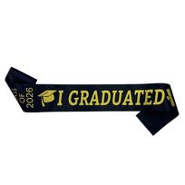 Class of 2026 Graduation Stole Sash Happy Graduation Solid Color Graduation Gown Scarf I Graduated Unisex Ceremonial Belt Party juoda