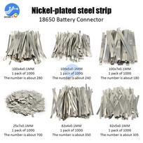 BMS 18650 Li-ion Battery Nickel Sheet Plate Nickel Plated Steel Belt Strip 0.1MM 18650 Cells Connector Welding 25X7X0.1MM 700PCS