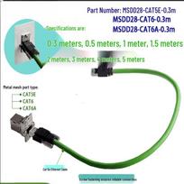 Aokewen CAT6A Shielded Network Panel Adapter Cable